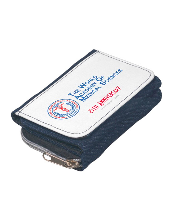 WAMS Denim Wallet with Coin Purse - WAMS | The World Academy of Medical ...